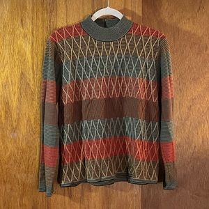 Vintage Koret Sweater in Autumn Colors Sz M